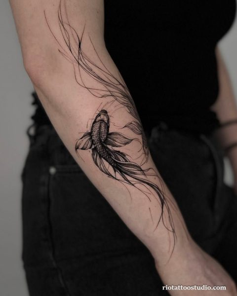 317+ Koi Fish Tattoo Ideas in Japanese Style 10 - Rio Tattoo Studio