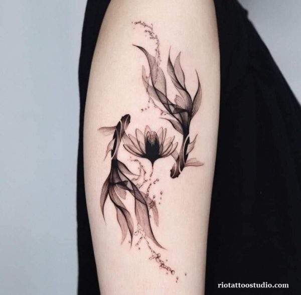 317+ Koi Fish Tattoo Ideas in Japanese Style 11 - Rio Tattoo Studio