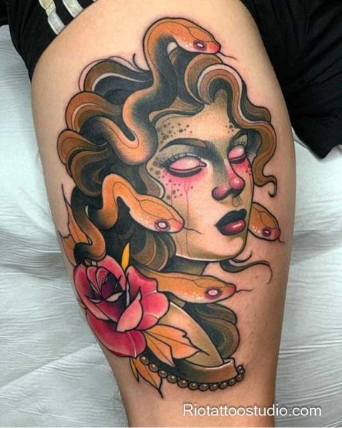 200+ Medusa Tattoo Ideas: Meaning and Artistic Designs 9 - Rio Tattoo Studio
