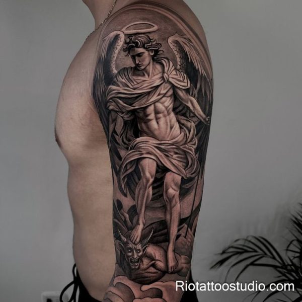 250+ Michael Archangel Tattoo Ideas: Divine Art for 2026 1 - Rio Tattoo Studio