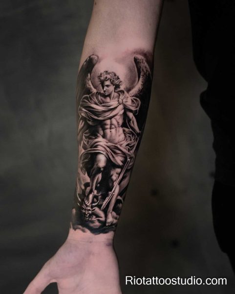 250+ Michael Archangel Tattoo Ideas: Divine Art for 2026 2 - Rio Tattoo Studio