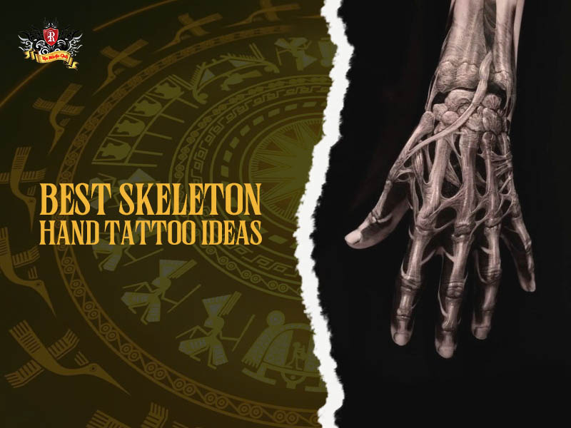 Best skeleton hand tattoo ideas – detailed anatomical realism on hand at Rio Tattoo Studio