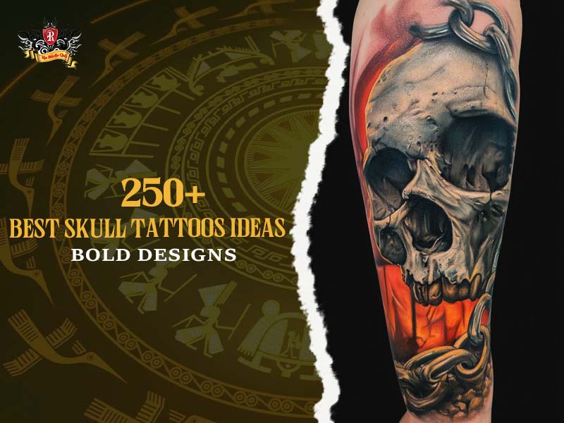 Modern blackwork skull tattoo with smoke and candle on arm, realistic skull tattoo masterpiece