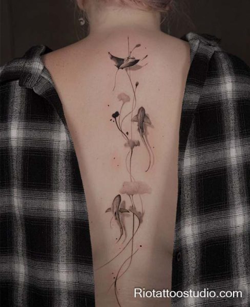 Spine Tattoos for Ladies: Best Unique Back Designs 2026 5 - Rio Tattoo Studio