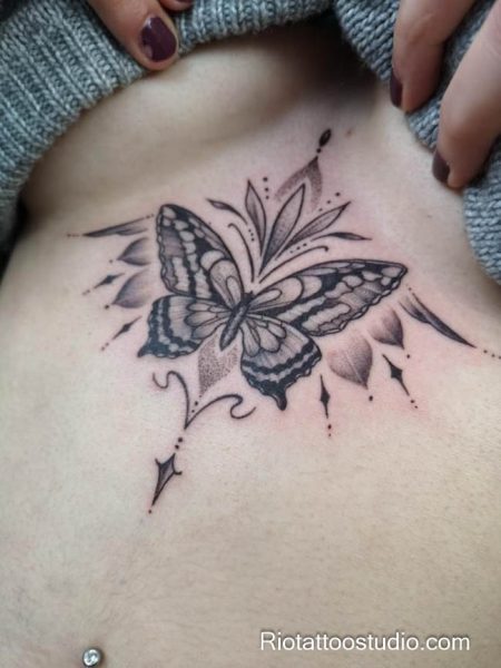150+ Best Sternum Tattoo Ideas for a Bold and Elegant Look in 2026 19 - Rio Tattoo Studio