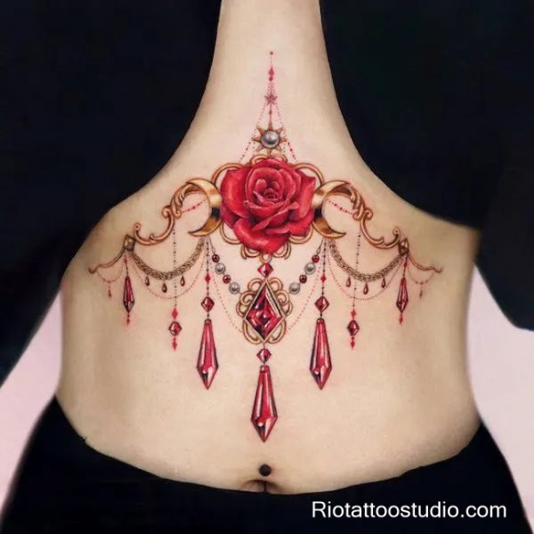 150+ Best Sternum Tattoo Ideas for a Bold and Elegant Look in 2026 12 - Rio Tattoo Studio