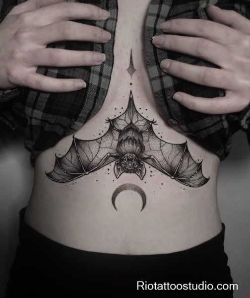 150+ Best Sternum Tattoo Ideas for a Bold and Elegant Look in 2026 16 - Rio Tattoo Studio