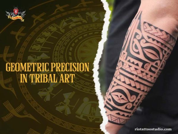 Top tribal tattoo sleeve – classic to modern swirling black patterns at Rio Tattoo Studio
