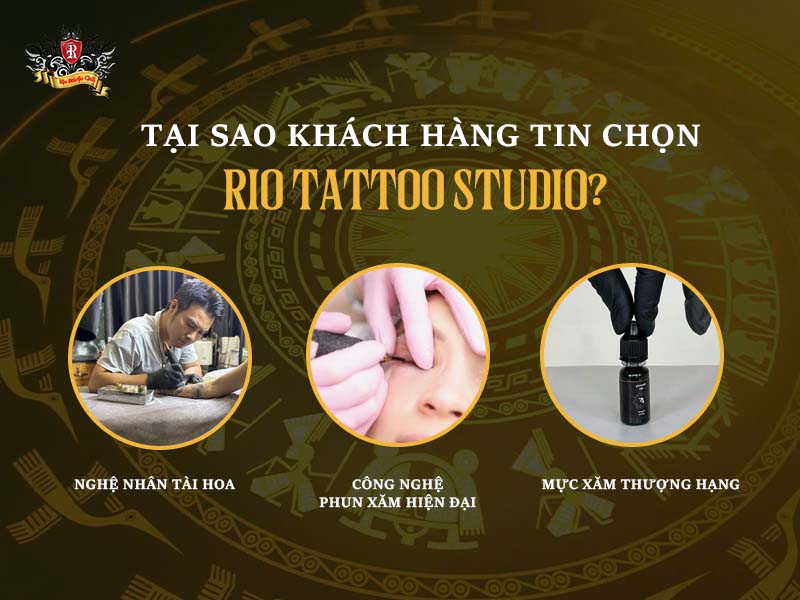 nghệ nhân phun mí eyeliner tại Rio Tattoo Studio với công nghệ phun xăm hiện đại