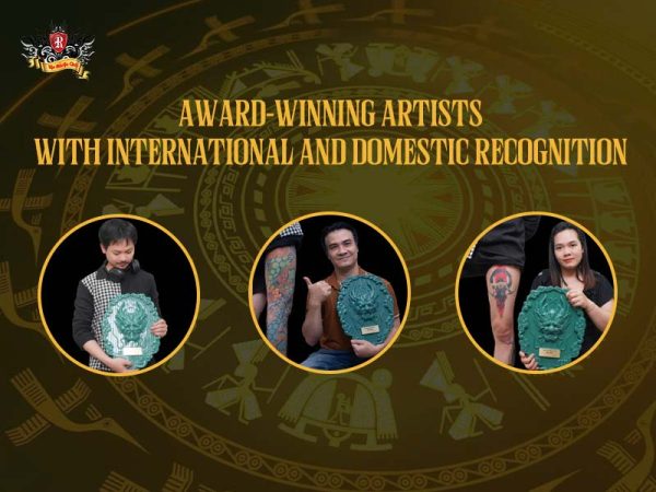 Award-winning artists Rio Tattoo Studio cover up tattoo specialists trophies, top cover up tattoo