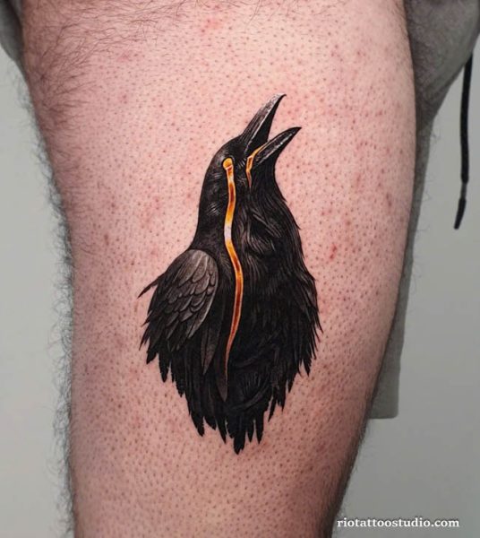 120+ Best Crow Tattoo Styles: From Mini to Realistic Art 1 - Rio Tattoo Studio