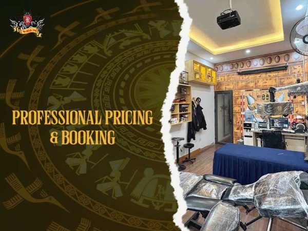 Rio Tattoo Studio Hanoi interior professional pricing booking, heart tattoo studio