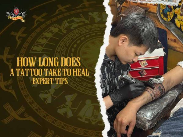 Rio Tattoo Studio artist inking arm tattoo healing process expert, how long does it take for a tattoo to heal?