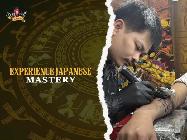 Rio Tattoo Studio artist inking traditional japanese tattoo irezumi on arm, japanese tattoo mastery