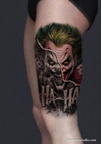 100+ Joker Tattoos Inspirations: The Art of the Joker 1 - Rio Tattoo Studio