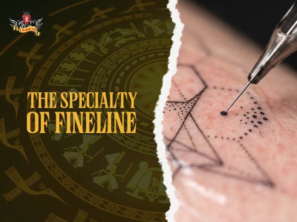 Fine line minimalist tattoo needle precision dotwork skin closeup, detailed minimalist tattoo