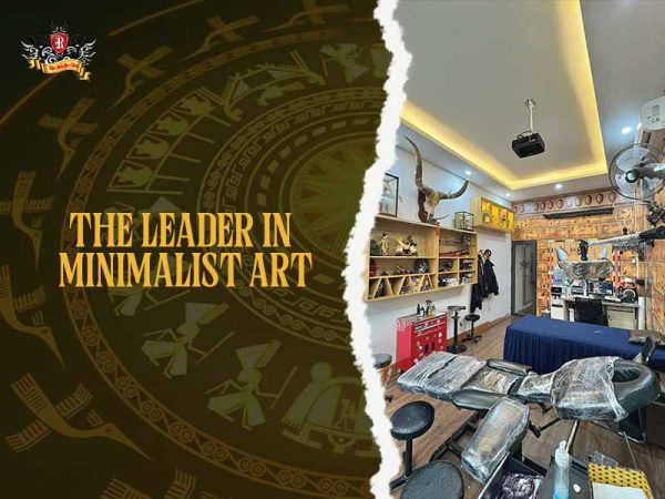 Rio Tattoo Studio Hanoi minimalist art leader interior setup, professional minimalist tattoo