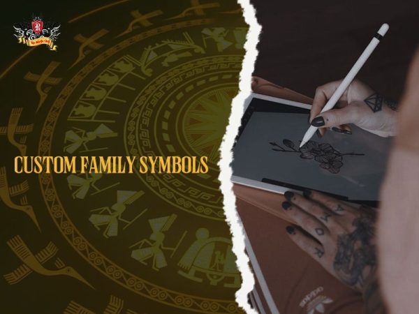 Rio Tattoo Studio custom family symbols sketching tablet mom son tattoo, creative mom and son tattoo