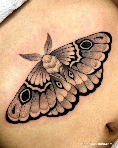 100+ Best Moth Tattoo Ideas: Symbols of Transformation 1 - Rio Tattoo Studio