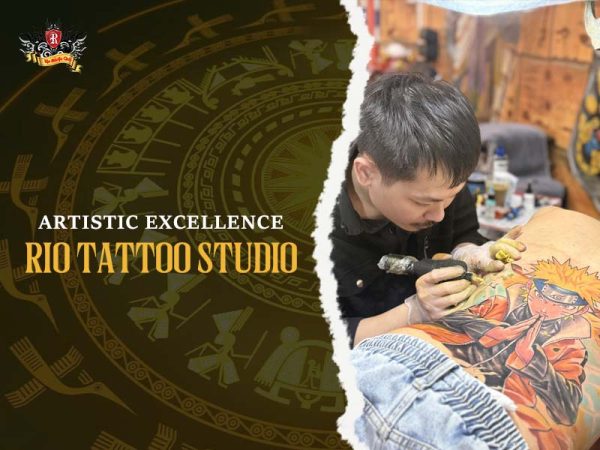 Rio Tattoo Studio artist inking neo traditional tattoo Naruto character, expert neo traditional tattoo