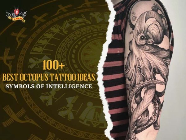 Octopus tattoo realistic black grey tentacles shoulder arm, detailed octopus tattoo ideas