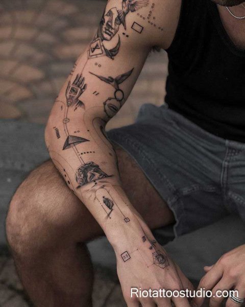 100+ Best Patchwork Tattoo Ideas: Bold Styles for 2026 2 - Rio Tattoo Studio