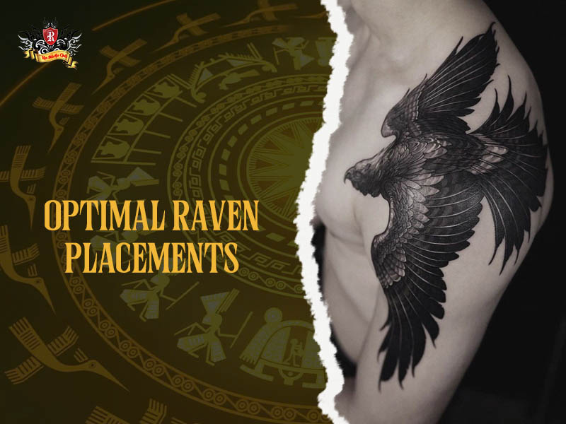 Optimal body placements for Raven Tattoos to enhance muscular flow at Rio Tattoo Studio.