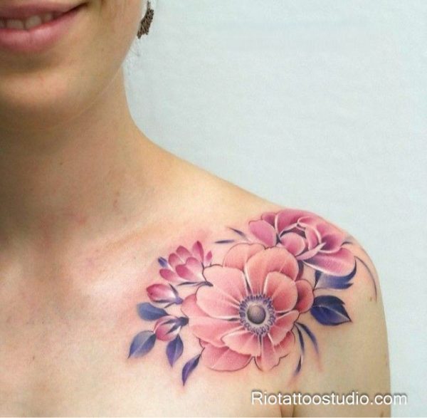 Meaning of shoulder tattoo and the delicate specialty of fineline tattoos.