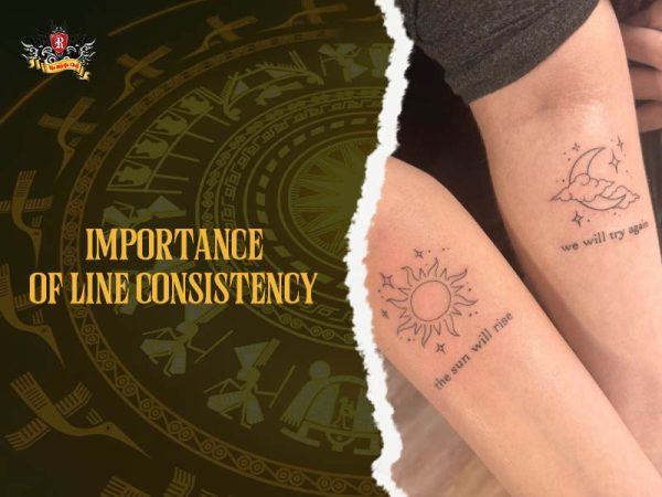 Matching sister tattoo sun moon quote line work leg, inspirational sister tattoo