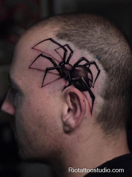 Meaning of spider tattoo and the delicate specialty of fineline tattoos.