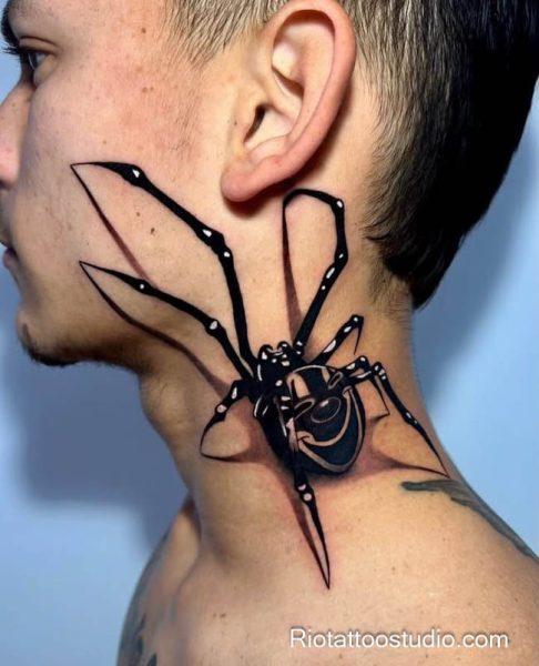 Meaning of spider tattoo and the delicate specialty of fineline tattoos.