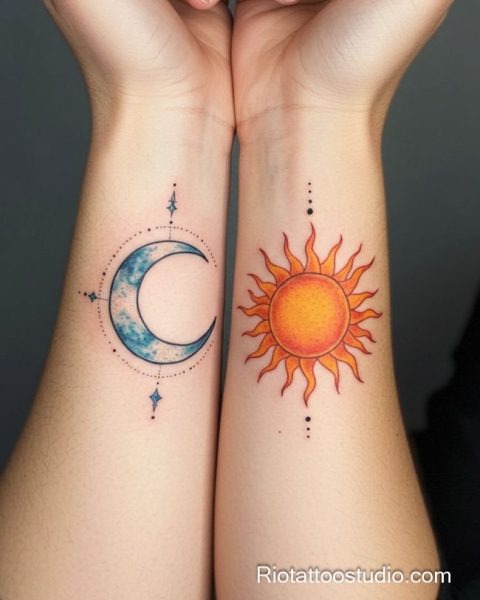 100+ Best Sun and Moon Tattoo Ideas: Sacred Harmony - Rio Tattoo Studio