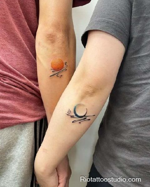 100+ Best Sun and Moon Tattoo Ideas: Sacred Harmony 1 - Rio Tattoo Studio