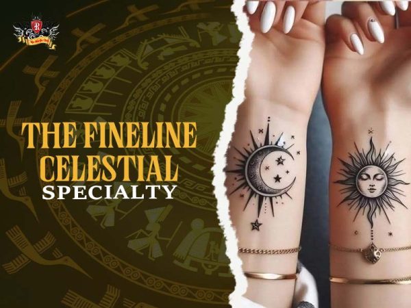 Matching sun and moon tattoo couple forearms fine line celestial, romantic sun and moon tattoo