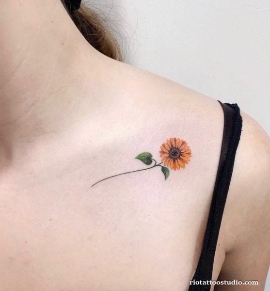 Top sunflower tattoo ideas to brighten your vibe 5 - Rio Tattoo Studio