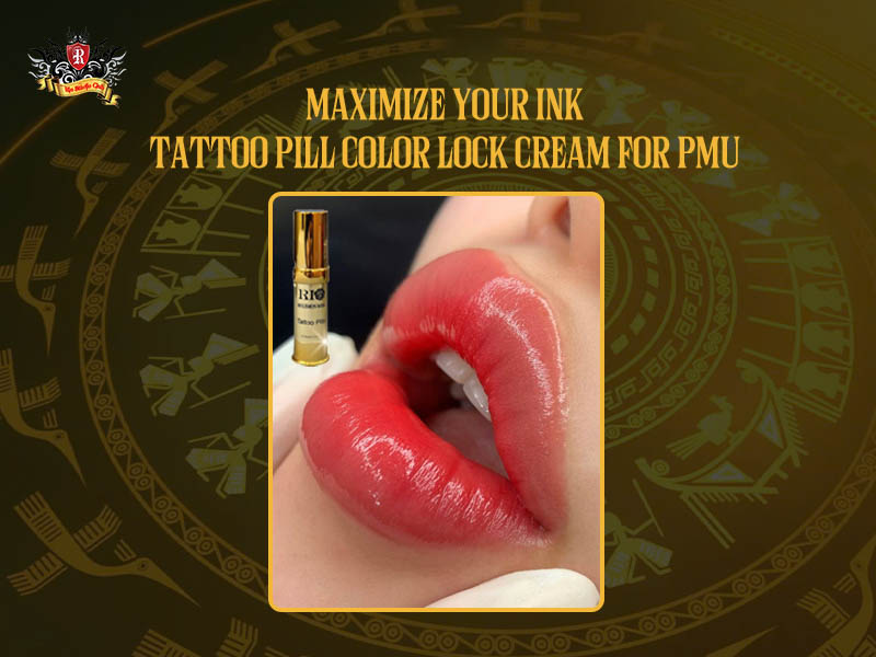 Maximize your ink vibrancy with Tattoo Pill color lock cream, specifically formulated for PMU and artistic tattoos.