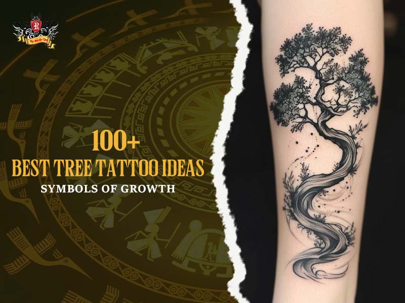 Flowing tree tattoo with twisted trunk and branches on arm, 100+ best tree tattoo ideas symbols of growth