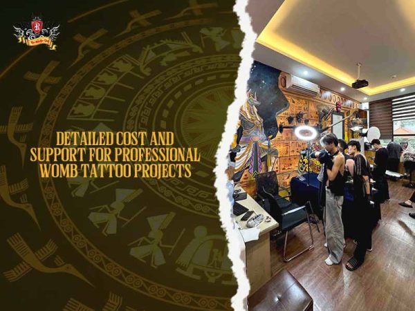 Womb tattoo studio interior professional Hanoi, Rio Tattoo Studio womb tattoo