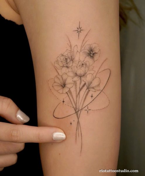 100+ Best Birth Flower Tattoos: Meaningful Floral Art 10 - Rio Tattoo Studio