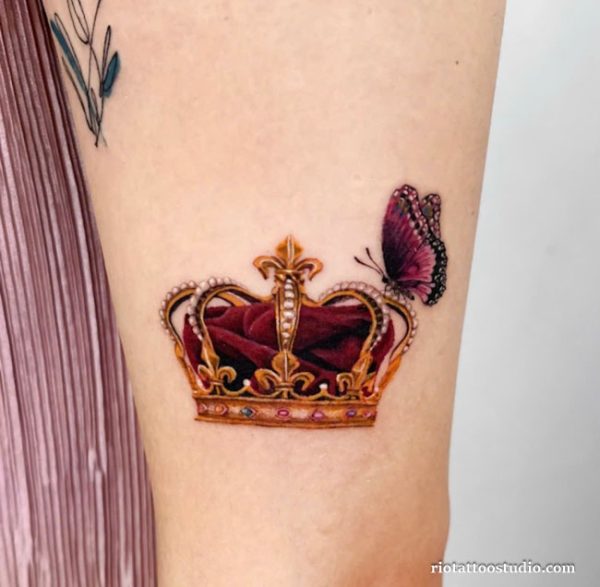 100+ Best Crown Tattoo Ideas: Symbols of Power and Glory 6 - Rio Tattoo Studio