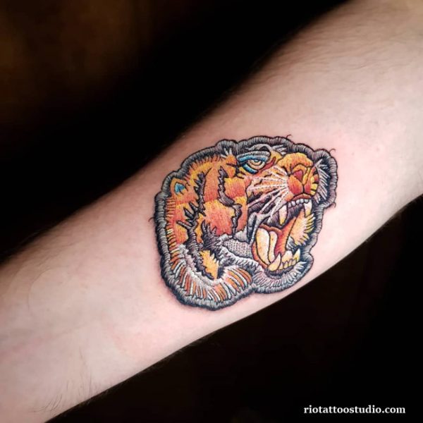 100+ Best Embroidery Tattoo Ideas: Unique Patchwork Art - Rio Tattoo Studio