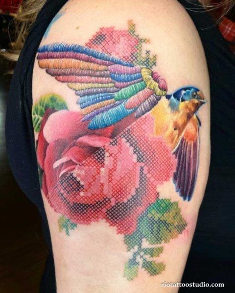 Rio Tattoo Studio embroidery tattoo credit