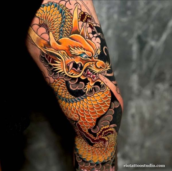 150+ Japanese Dragon Tattoo Art: Meaning and Design Guide 1 - Rio Tattoo Studio