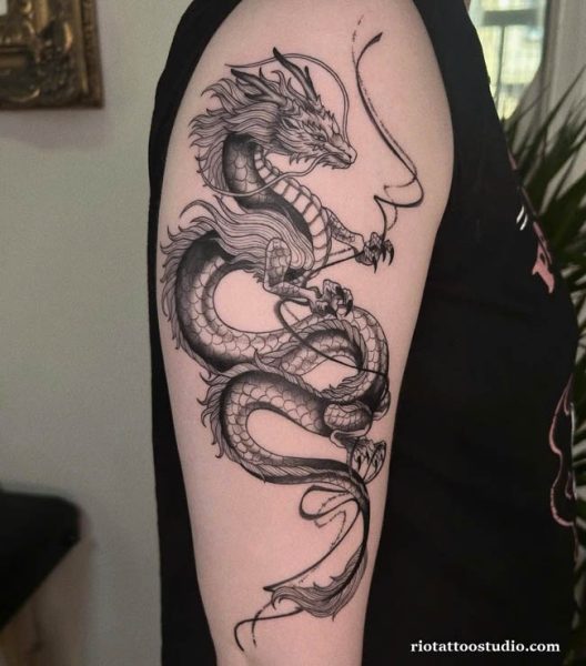 150+ Japanese Dragon Tattoo Art: Meaning and Design Guide 2 - Rio Tattoo Studio