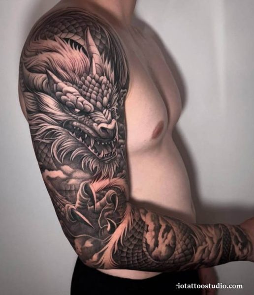150+ Japanese Dragon Tattoo Art: Meaning and Design Guide 6 - Rio Tattoo Studio