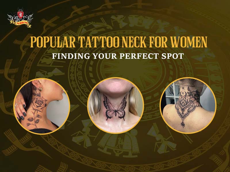 Visual guide to popular placements for elegant neck tattoos on women