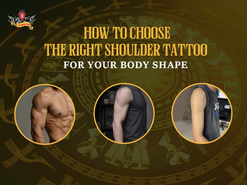 Guide on choosing the perfect shoulder tattoo idea for men by body shape