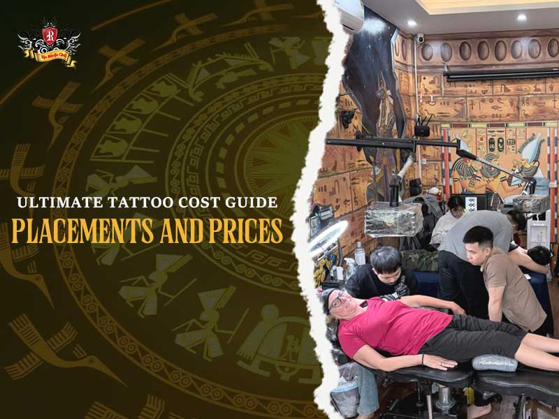 A focused tattoo artist at Rio Studio Hanoi working on a custom tattoo cost guide project.