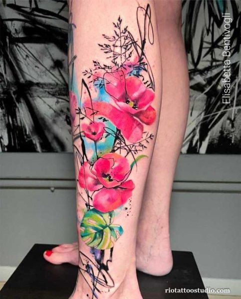120+ Best Water Paint Tattoos: Vibrant Water Color Art 6 - Rio Tattoo Studio