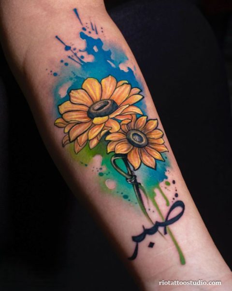 120+ Best Water Paint Tattoos: Vibrant Water Color Art 7 - Rio Tattoo Studio